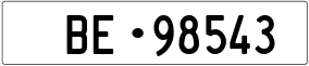 Truck License Plate